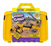 Kinetic Sand SABLE MAGIQUE - MALLETTE DE CONSTRUCTION 907 G + 3 ACCESSOIRES - Emportez Votre Sable À Modeler Partout & Sculptez Vos Créations Comme De La Pâte À Modeler - Jouet Enfant 3 Ans Et +
