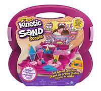 Kinetic Sand Scents Suitcase Ensemble de glaces parfumées avec sable cinétique + accessoires Blanc/rose/bleu