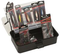 Kinetic Tackle Box Big Kit Jeu d'appâts d'eau salée avec boîte kit d'entrée d...