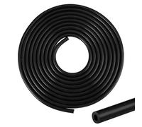 KineticKraft Tuyau D'essence 8 mm, 4 Mètres, Silicone Noir, 4 mm Intérieur, 8 mm Extérieur, 2 mm Épais, Durable, Résistant aux Températures, pour Moteurs, Voitures, Motos, Tracteurs et Petits Moteurs