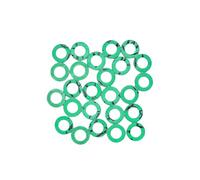 KINETICS LINE Joint Plat en Fibre 10.7 x 6 x 2 mm pour Joint 1/4" (8/13 mm) 25 Pièces Plomberie, Chauffage, Climatisation, Robinets, Pompes, Domestiques et Industrielles (Jusqu'À 180°C)