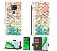 Kinetijy Coque Compatible pour Ordissimo LeNuméro2 Coque Étui Housse Case Support [avec Film Protecteur HD d'une dureté de 9H] [Blocage RFID][Paillettes dorées + Brillantes] LPT-YL