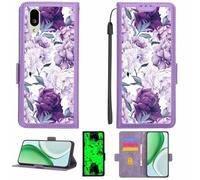 Kinetijy Coque Compatible pour Sharp BASIO active2 SHG12 Coque Étui Housse Case Support [avec Film Protecteur HD d'une dureté de 9H] [Blocage RFID][Effet Lumineux Sombre] LPT-ZSH