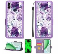 Kinetijy Coque Compatible pour SIM Free Alba 5.7 Coque Étui Housse Case Support [avec Film Protecteur HD d'une dureté de 9H] [Blocage RFID][Effet Lumineux Sombre] LPT-ZSH