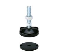 KINETIK MSystem KM.SFZ6A Pied de machine pour charges lourdes M max. 3000 kg - Diamètre 60 mm Pied réglable avec revêtement en caoutchouc Réglable en hauteur avec vis filetée pivotante Acier galvanisé
