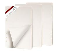KINETOX 3 Paquets A5 Feuille Pointillé 6 Trous Feuillets Mobiles pour 180 Feuilles Convient Recharge Agenda A5 aux Filofax a5 Recharge Cahiers Agendas Carnets de Croquis Agendas
