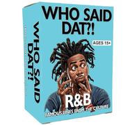 Kinfolk Who Said Dat: R&B Jeu de cartes - Name That Artist Challenge avec 76 paroles et citations classiques | Jeu de musique amusant pour adolescents et adultes | Idéal pour les fêtes, les barbecues