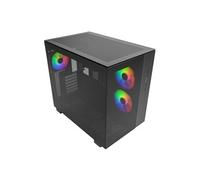 Montech Boîtier PC KING 65 PRO – Midi-Tower ATX, ARGB, verre trempé – Noir