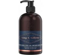 King Â· C Â· Gillette Gel Nettoyant Visage & Barbe 350ml