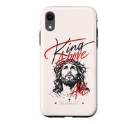 King Above All Jesus Christ Philippians 2:9-11 Verse biblique Coque pour iPhone XR