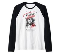 King Above All Jesus Christ Philippians 2:9-11 Verse biblique Manche Raglan