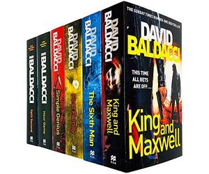 King and Maxwell Series 6 Books Collection Set by David Baldacci (Split Second, Hour Game, Simple Genius, First Family, Sixth Man & King and Maxwell)