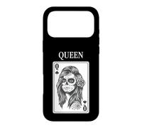 King and Queen Skull Catrina Playing Card Couple Matching Coque pour iPhone 17 Pro Max