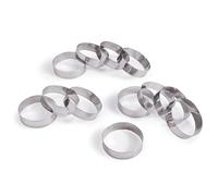 King Arthur Baking Company English Lot de 12 moules à muffins ronds en acier inoxydable