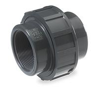 King Brothers Inc. U-1500-T Raccord de tuyau NDS 3,17 cm Fpt, 8,9 cm L, Sch 80, 150 psi, pvc, gris 3,81 cm