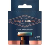 King C Gilette Style Master Lame De Recharge Pour Homme,Tondeuse Barbe Homme,1 4D Lame,Rapides Et Confortables,Dans 4 Directions