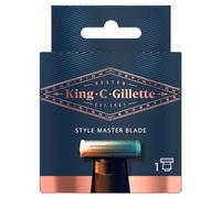 King C Gilette Style Master Lame de Recharge Pour Homme,Tondeuse Barbe Homme, 1 4D Lame, Rapides et Confortables, Dans 4 Directions