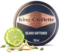 King C. Gillette Baume à barbe pour homme, 100 ml, avec beurre de cacao, huile d'argan et beurre de karité, hydratant pour les poils du visage