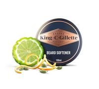 King C. Gillette Baume à barbe pour homme, 100 ml, avec beurre de cacao, huile d'argan et beurre de karité, hydratant pour les poils du visage