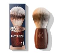 King C. Gillette Blaireau, Blaireau Aux Fibres Douces Pour Homme, Avec Manche En Bois, Rasage De Qualité Professionnelle