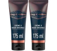 King C. Gillette Crème À Raser Originale, 175ml, Pour Un Rasage De Qualité Professionnelle (Lot de 2)