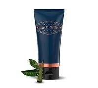 King C. Gillette Gel de rasage pour homme (150 ml) avec thé blanc et huile d'argan pour un soin idéal de la barbe, gel de rasage, cadeau pour homme