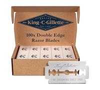 King C. Gillette Lames de Rasoir de Sureté Homme, Pack de 100 en Métal