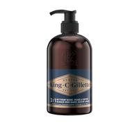 Gillette Nettoyant 3-en-1 pour Barbe, Visage et Cheveux – Huile d'Argan, Parfum Masculin