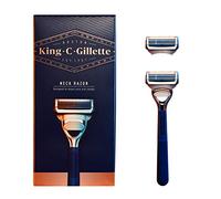 King C. Gillette Rasoir pour le cou, manche et 2 lames de rechange