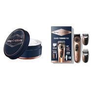 King C. Gillette Tondeuse A Barbe Electrique Homme PRO Avec Molette De Précision Pour 40 Réglages de Longueur + Baume Barbe Homme, Au Beurre De Cacao Nutritif, À L’Huile D’Argan 100 ml