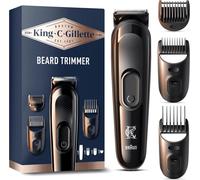 King C Gillette Tondeuse À Barbe, Sans Fil, Comprenant 3 Sabots Interchangeables, Pour Tous Les Types De Barbes, Parfait Cadeau Homme