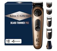 Gillette Tondeuse à barbe King C. Gillette PRO – 40 réglages – 80 min d'autonomie – Lame en acier