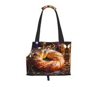 King Cake Sac à bandoulière pliable et portable pour animaux de compagnie