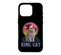 King Cat British Shorthair Vintage 80s Funny Kitten Cats Coque pour iPhone 16 Pro