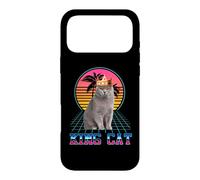 King Cat British Shorthair Vintage 80s Funny Kitten Cats Coque pour iPhone 17 Pro Max
