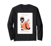 King Cat Rules The House (Graphique Amusant) Manche Longue