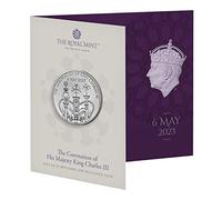 King Charles Coronation 2023 Pièce de 5 £ brillante non circulée dans un emballage menthe
