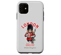 King Charles Épagneul London King's Guard Drapeau Angleterre Coque pour iPhone 11