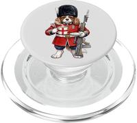 King Charles Épagneul London King's Guard Drapeau Angleterre PopSockets PopGrip pour MagSafe