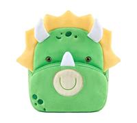 KING CHEER Joli mini sac à dos pour tout-petits garçons et filles, petit sac à dos en peluche, parfait pour la maternelle, la maternelle, les voyages de 2 à 4 ans, Dinosaure tricératop, S