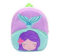 KING CHEER Joli mini sac à dos pour tout-petits garçons et filles, petit sac à dos en peluche, parfait pour la maternelle, la maternelle, les voyages de 2 à 4 ans, sirène violet., S
