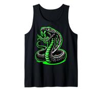 King Cobra Graffiti Serpent Serpent Vert électrique Débardeur