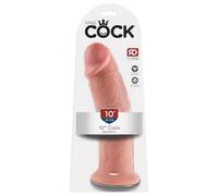 King Cock 10 - gros dildo ventouse (25cm) - naturel