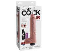 King Cock 11 - Dildo réaliste éjaculant (28cm) - nature