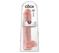 King Cock Gode Cock with Balls 15'' Beige