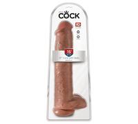 King Cock 15 - Gode géant (38cm) - Naturel foncé