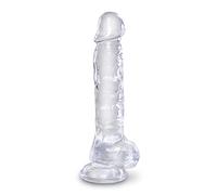 Sextoys Pour Tous Gode Ventouse Clear 20 cm - KING COCK