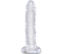King cock - clear pénis réaliste 15.5 cm transparent