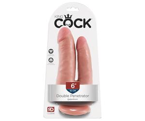 King Cock - double pénétrateur réaliste - double godemichet - couleur chair
