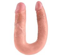 King Cock Double Trouble Double Gode Couleur de Peau 34 cm